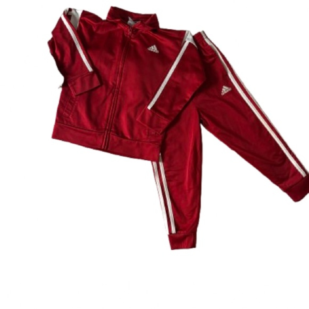 Adidas Kids Red Matching Set